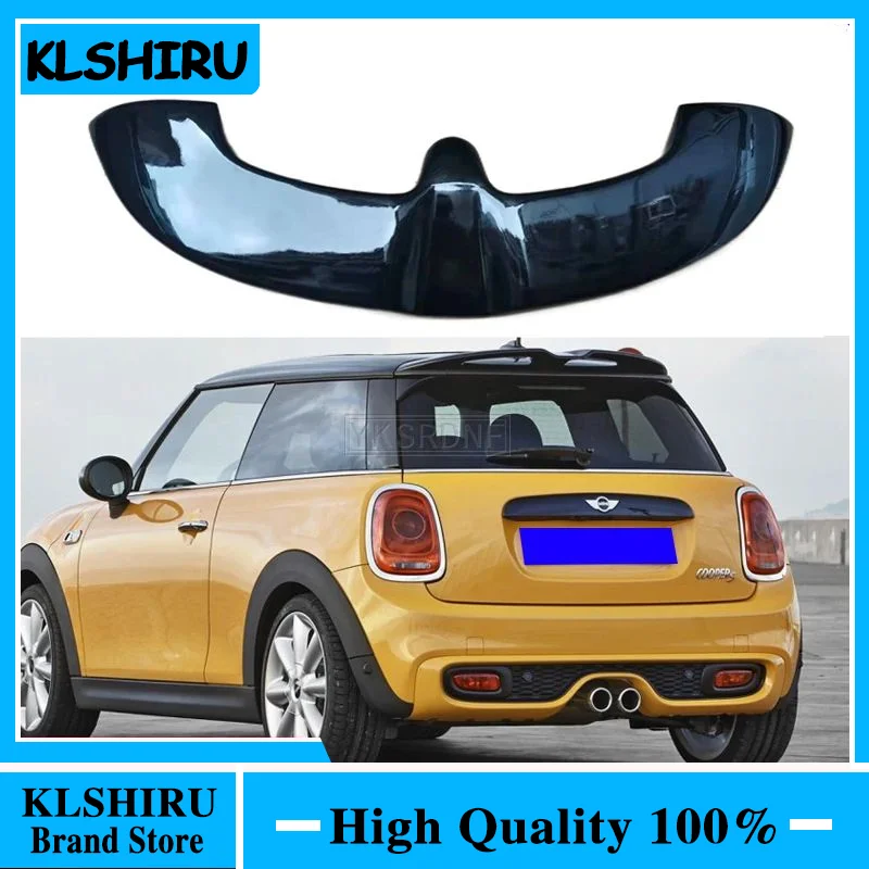 Glossy Black JCW Roof Spoiler Glossy Carbon fiber Rear Window Wing Body Kit Racing Accessories Trim For Mini F55 F56 Cooper