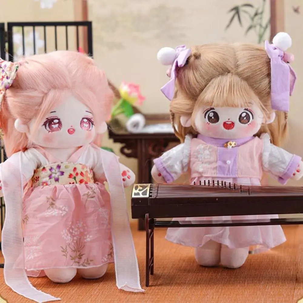 

Cute Doll Lovely Clothes With Bow Headband Accessories 7 Styles Plush Dolls Clothes Clothes Decoration