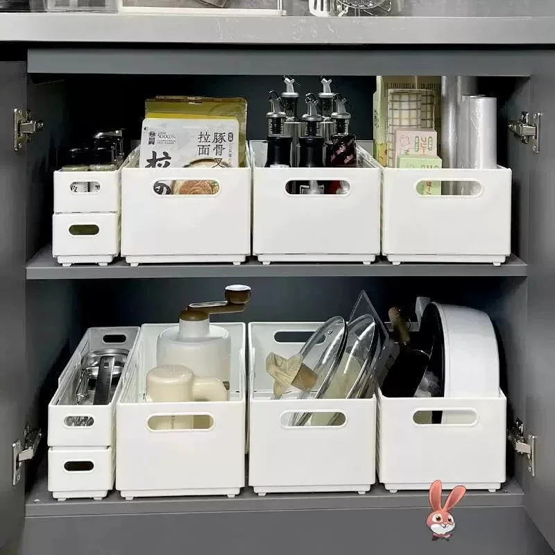 Kitchen Cabinet Storage Organizer Box Snack Miscellaneous Goods Sorting Drawer Storage Container Overall Upgrade Essential