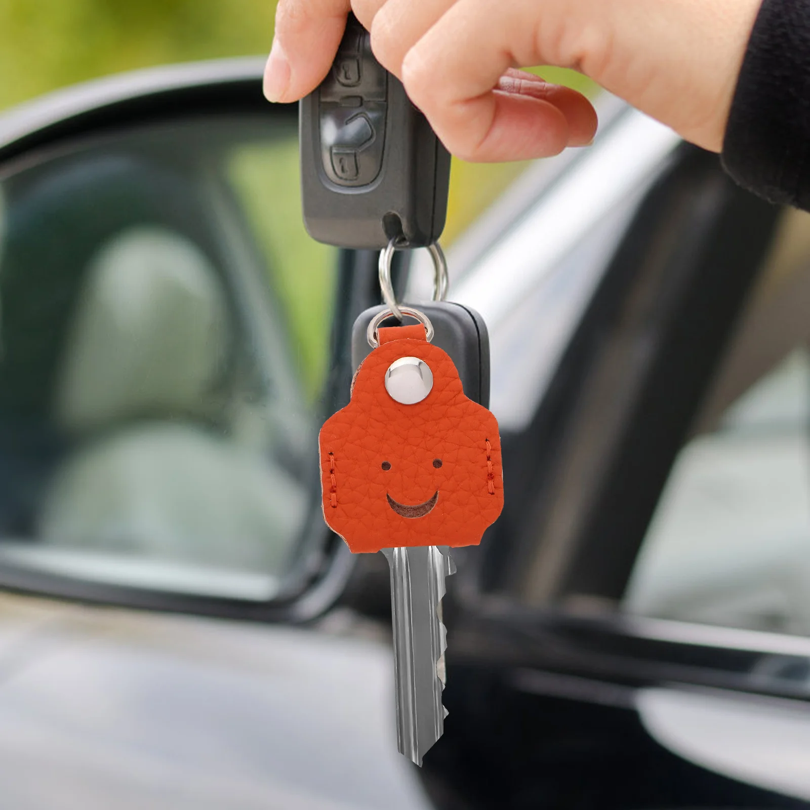 

20pcs Universal Fake Fob Protector Pu Key Sleeve For House Keys Car Key Chain Pouch Diy Apparel Tags Crafts Accessories