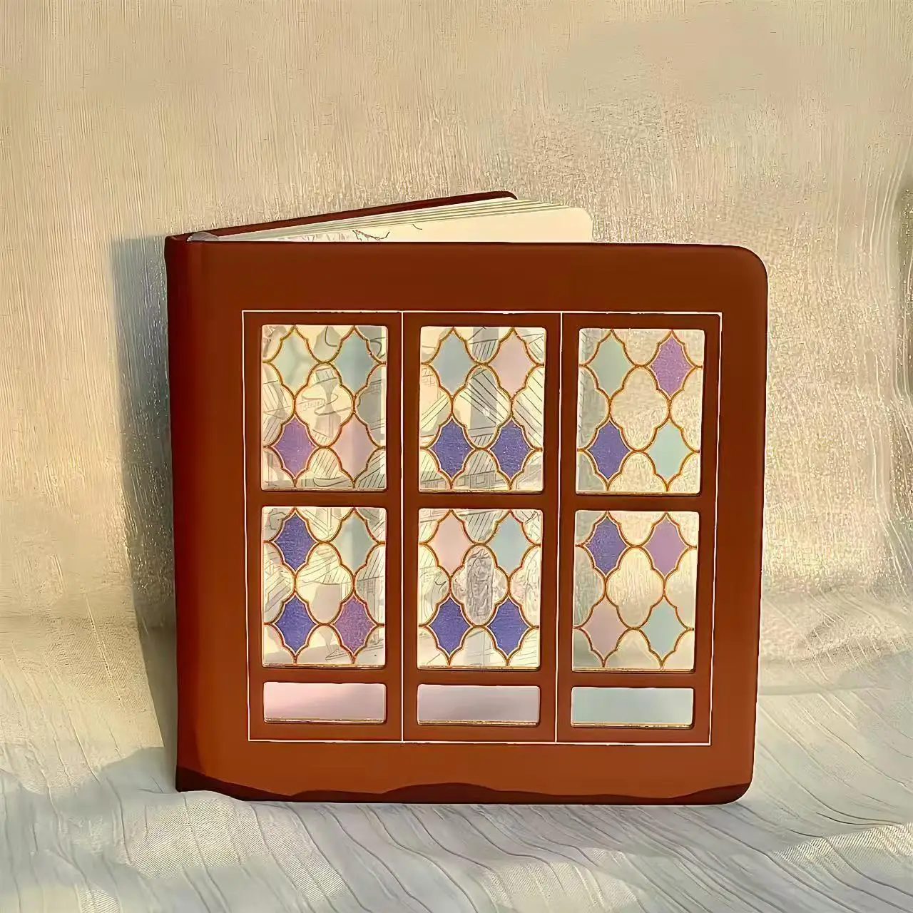 Featured Creativity Flower Window Light and Shadow Notebook Mandarin Duck Hall Merchandise Blank Handbook Souvenir Gift Diary