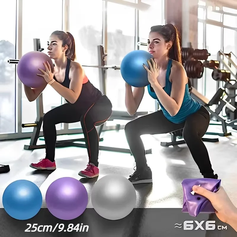25CM nueva pelota de Yoga Pilates ejercicio gimnasia Fitness equilibrio gimnasio núcleo entrenamiento interior Mini pelotas pequeña terapia mejora