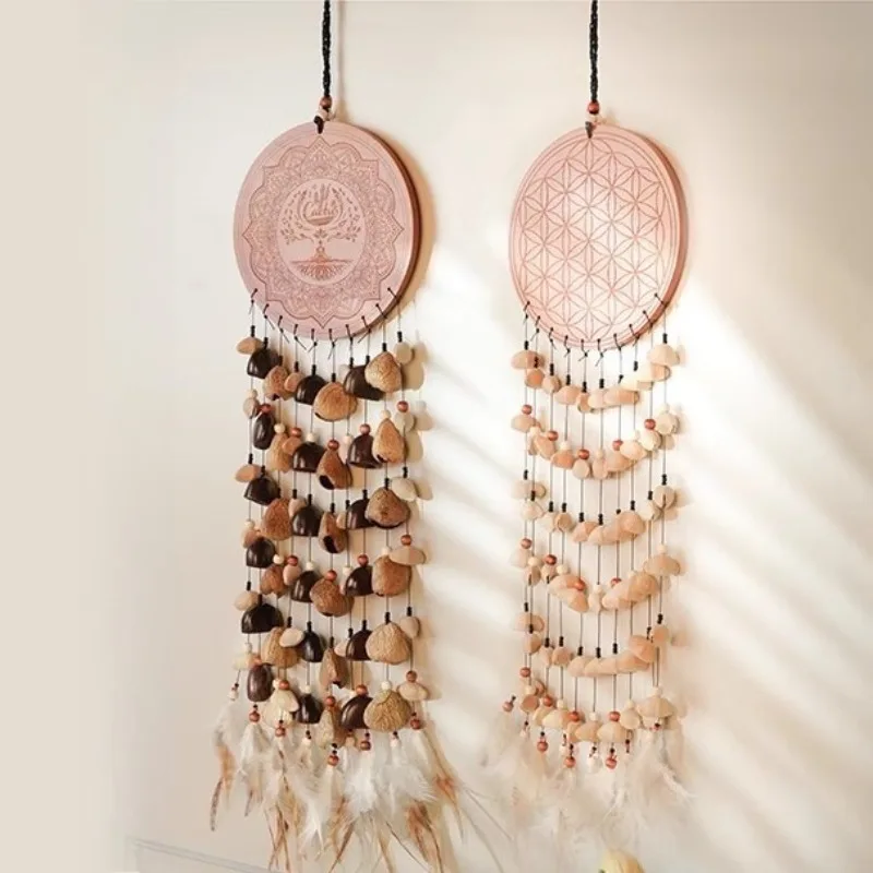 Dreamcatcher Nut Shell Bell Meditation Natural Dream Catcher Chimes Yoga Mindfulness Handmade Wind Bells Percussion Instruments