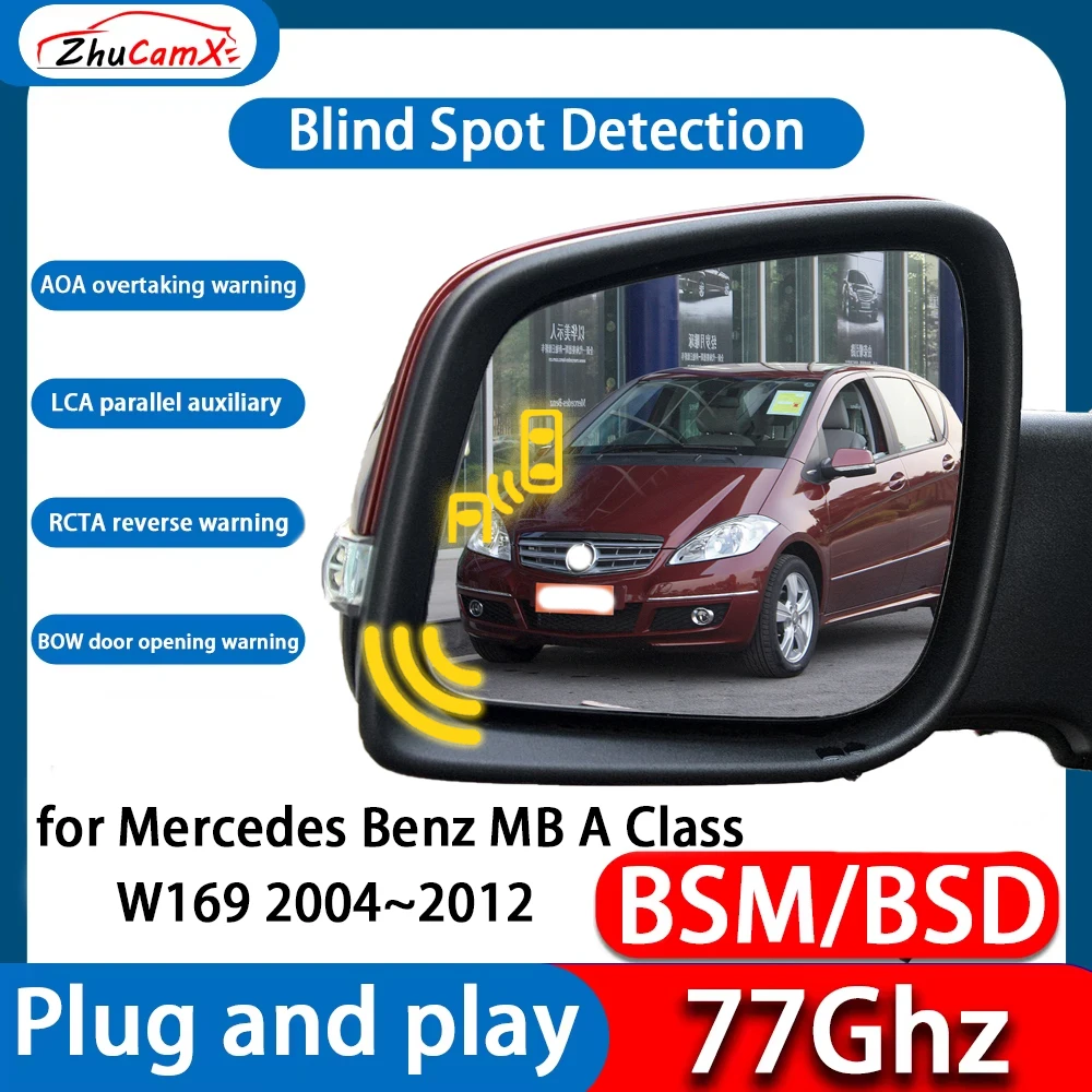 For Mercedes Benz MB A Class W169 2004–2012 DSM BSD Blind Spot Detection Monitoring Ultrasonic Warning Lane Assist System