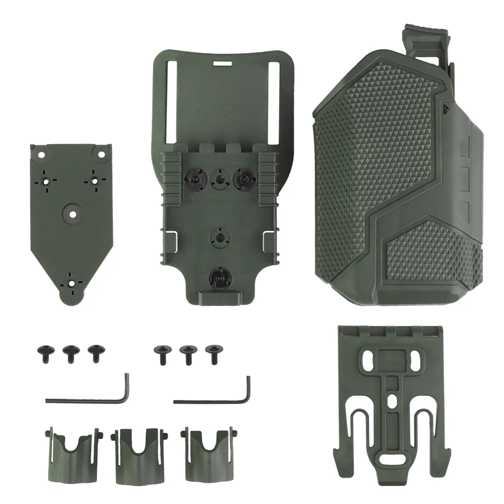 

Tactical Flashlight Universal Holster with Drop Leg Platform Quick Release for Hunting Airsoft Shooting Gear