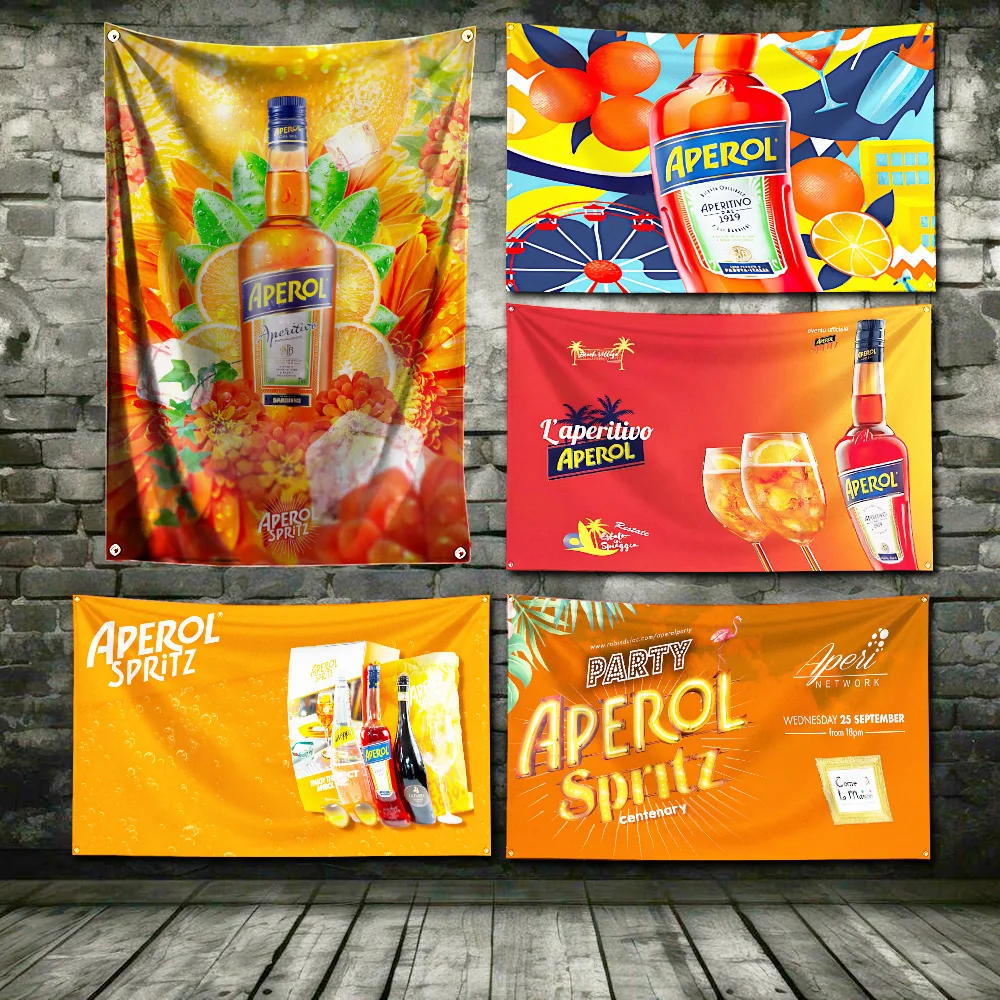 J-Juices Flag Polyester Digital Mojito Printing Banner For Aperol Garage or Out door Spritzs Decoration