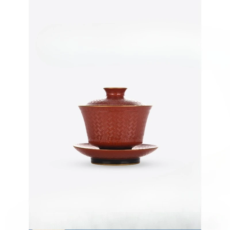 

Gaiwan housewarming gift wedding handmade high-end tea set gift box Gaiwan