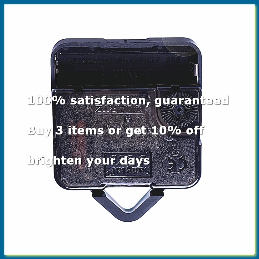 Quartz Clock Motor Replacement Wall Clock Repair Parts Pendulum Movement Mechanism With Hands & Fittings Kit 1 Pack