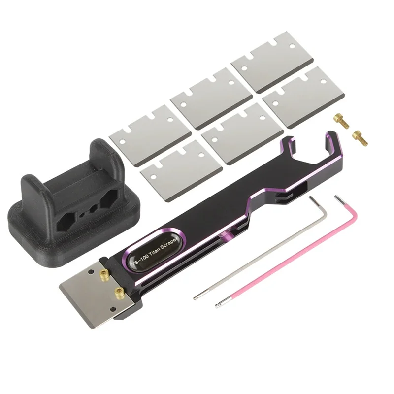 

TS-100 Скребок для платформы, инструмент для очистки 3D-принтера, лезвия скребка для горячей кровати, сменное лезвие скребка, аксессуар для горячей кровати