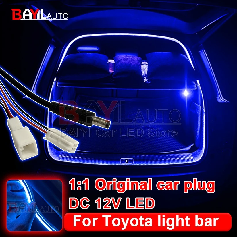 

Flexible LED Ambient Light Strip With Dedicated Linker For Toyota Harrier VENZA BZ4X After Trunk Light 5m Can be cut DIY Lamp
