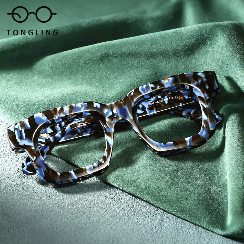 2026 Model High-Quality Fashion Men Square Glasses High-End Women Handcrafted Superior Acetate Unique Commuting Eyeglass Frame
