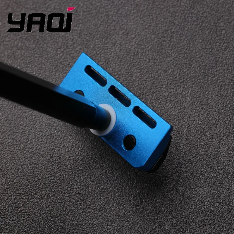 ماكينة حلاقة آمنة YAQI باللونين الأسود والأزرق Tachi (إصدار ألومنيوم) خفيفة الوزن بحافة واحدة #5