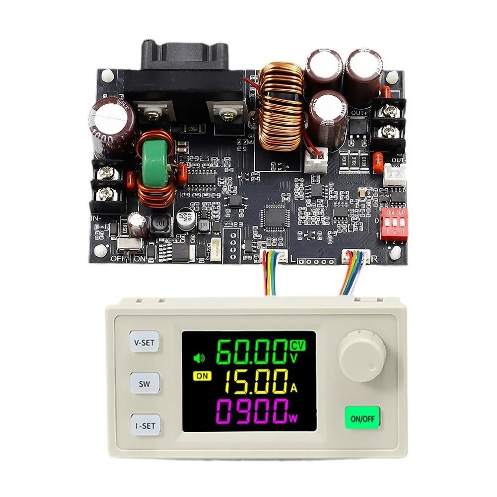 Adjustable 900W DC Power Supply for Electronic Assembly Stations and Test Fixtures with Input Range 6-70V Compatibility