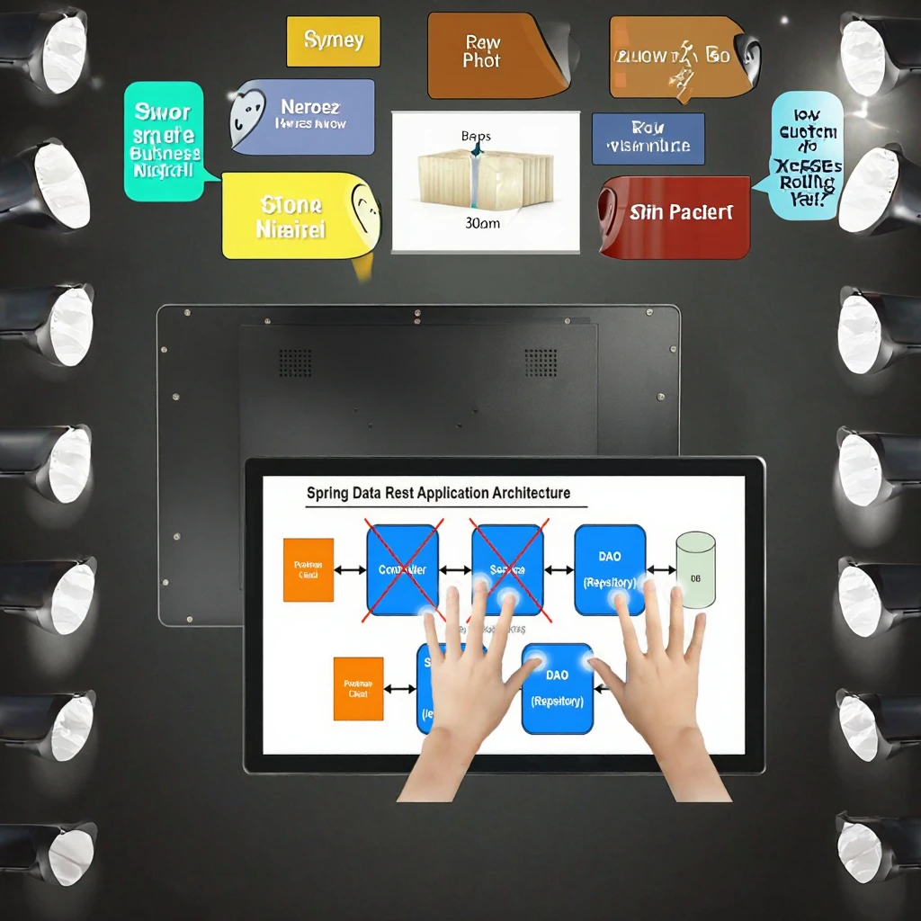 

18.5 Inch 1920x1080 New /DVI Touch Monitor with Ambient Light Sensor Automatic Brightness Adjustment & Optimal Visuals