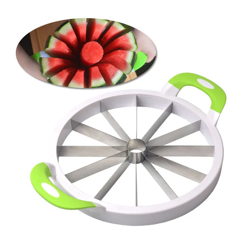 

Watermelon Slicer Melon Cutter Knife Cutting Tools Large Size Cantaloupe Melon Slicer Stainless Steel Kitchen Fruit Divider