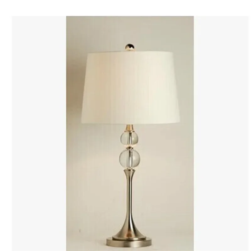8M Simple Table Lamp Modern LED Crystal Decorative Desk Light for Home Bed Room Bedside