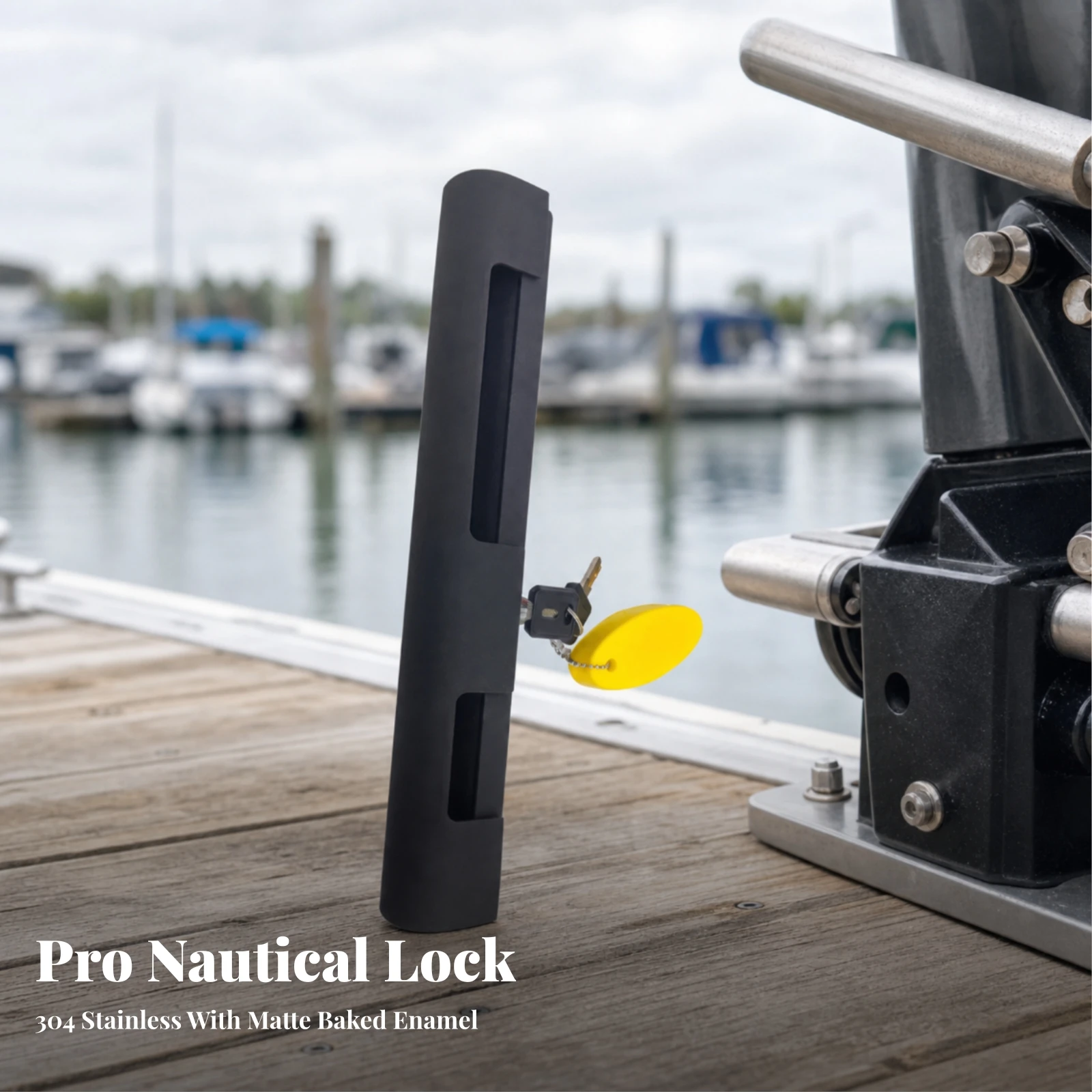 Outboard Motor Anti-Theft Lock Rust-Resistant Outboard Engine Lock Easy to Use Quiet for Boaters, Boats, Marine