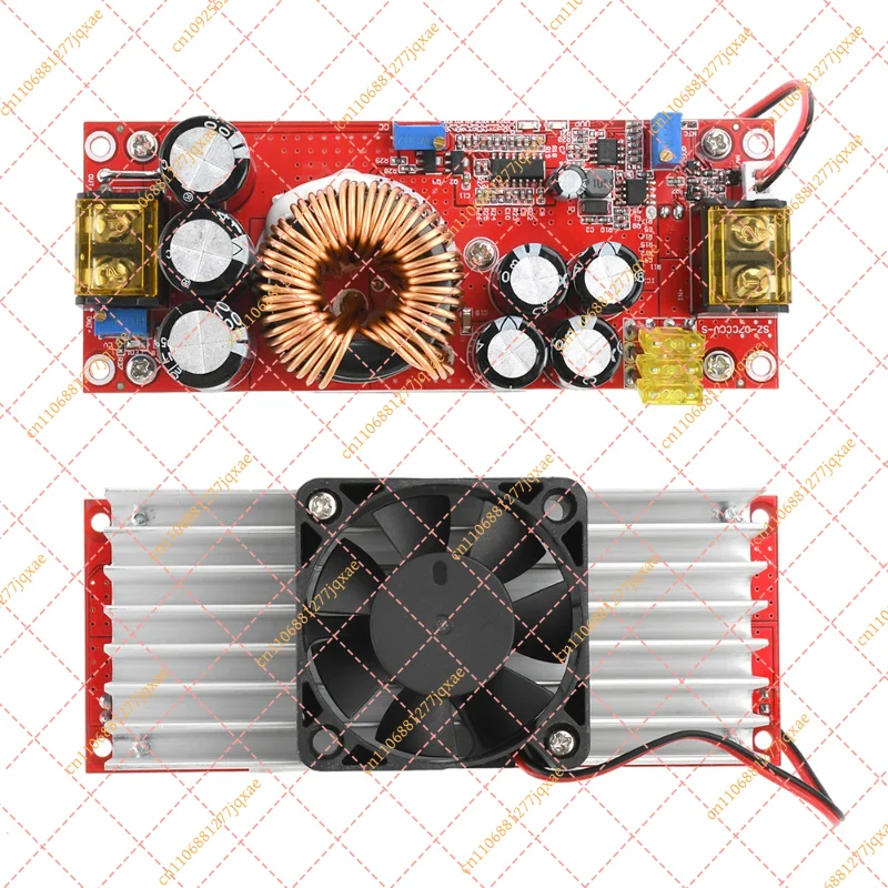 1800W 40A / 1200W 20A DC-DC Boost Converter, Adjustable Step-Up Power Module 8-60V to 12-80V / 10-60V to 12-90V