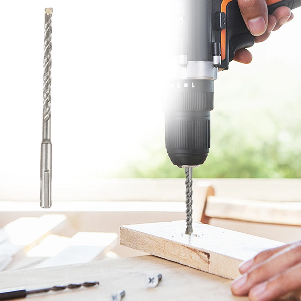 

Plus Hammer Drill Bit Set Rotary Hammer Drill Bits Concrete Drill Bit Kit Suitable for Concrete Brick Cement Walls Stone