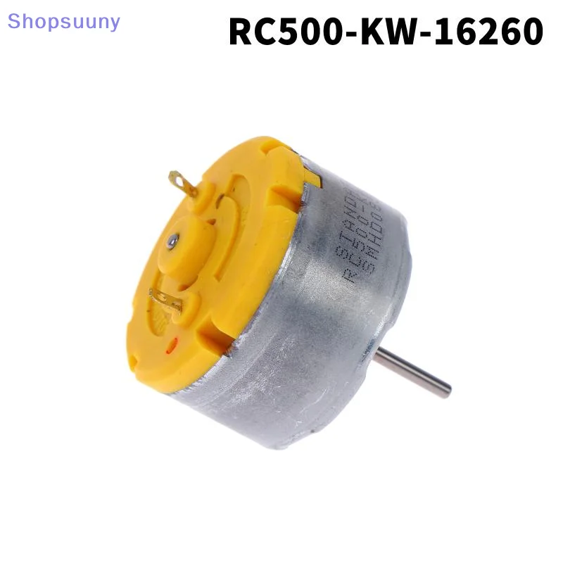 [SU]Standard Motor RC500-KW/16260 DC 6V 9V 12V Mini 32mm Diameter Round Spindle Motor Long Shaft Sweeper Robot Fragrance Machine