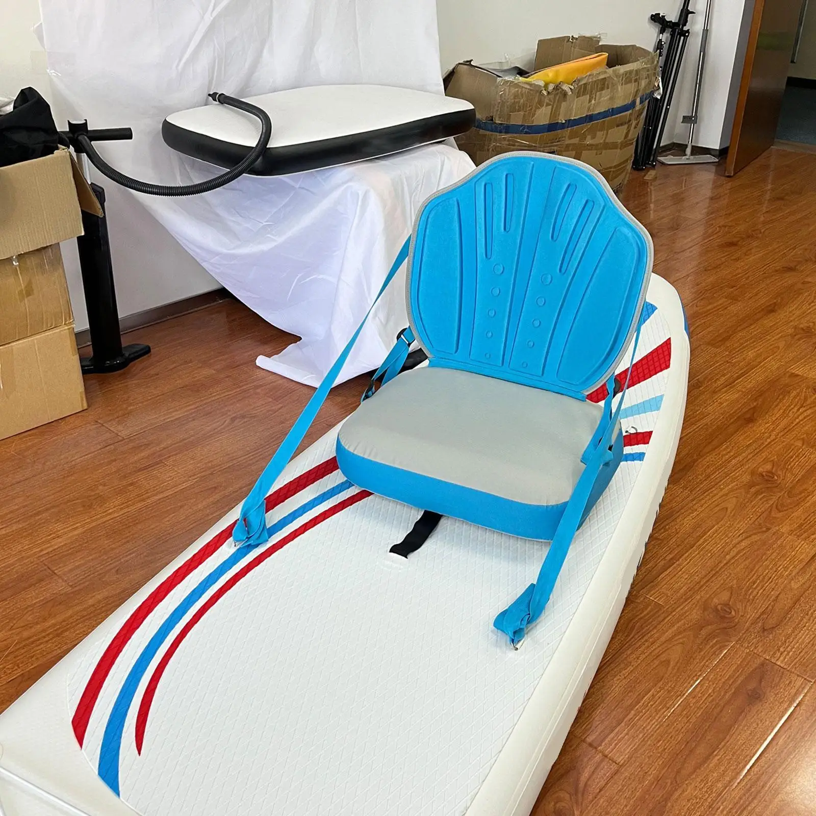 

Kayak Seat Kayak Parts, Easy to Install, Adjustable Strap, Inflatable, with Backrest for Rafting, Rowboats, Fishing Boats Kayaks
