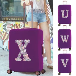 Thicken Luggage Cover Suitable for 18 To 28 Inch Letter Print Elastic Baggage Cover Suitcase Case Dust Cover Travel Accessories