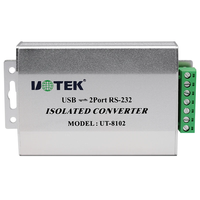 UOTEK USB to RS-232 Converter RS232 to USB-A Conversion Adapter Connector with Optical Isolation UT-8102