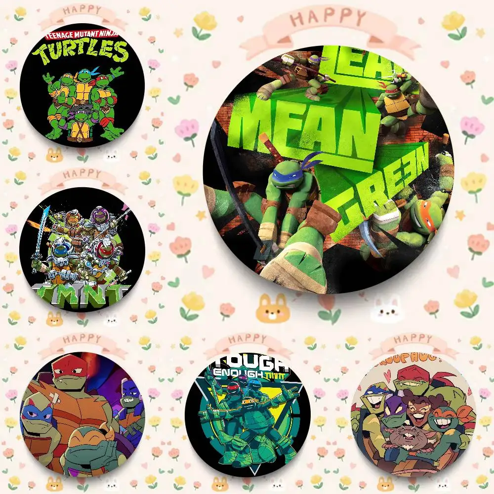 Death Note Teenage Mutant Ninja Turtles Soft Button Pin Funny Silly Gnarpy On A Skateboard Meme Badge Gamer Collection Gifts