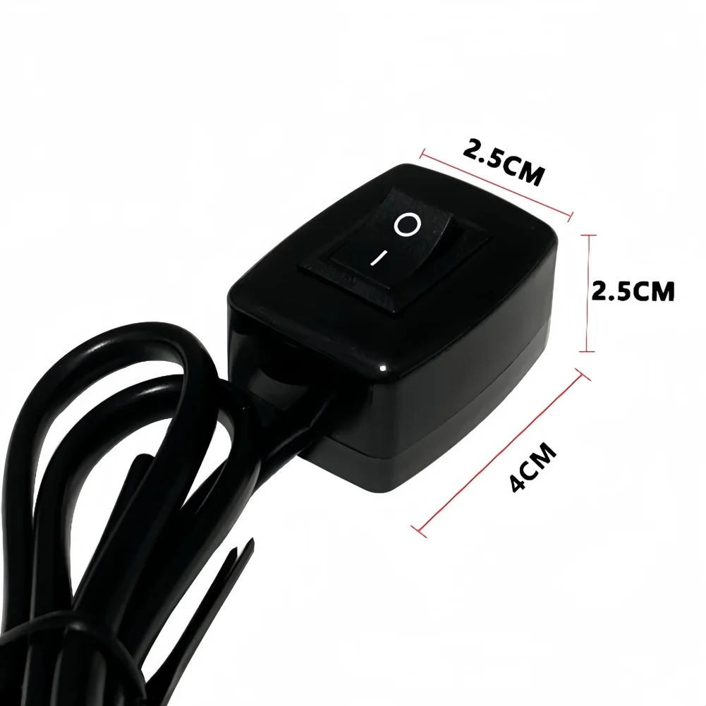 Car Rocker Switch ON/Off With 1Adhesive Mount 12/24V 3A 75cm Cable For  Auto Caravan And  Boat LED Lights