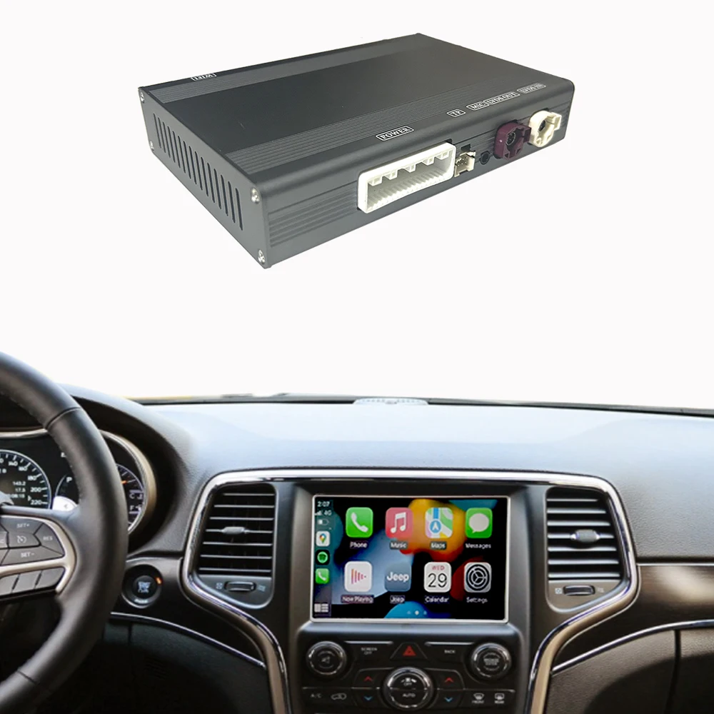 Wireless Carplay For Jeep Grand Cherokee/Cherokee/Compass Navigation Radio Car DVD Player Mirror Link Android Auto