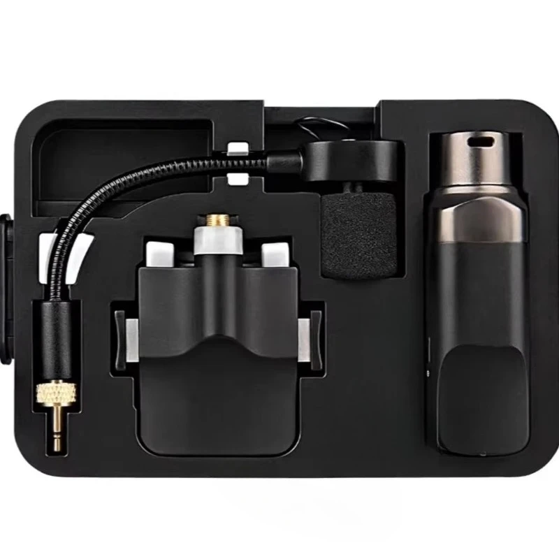 Portable Wireless Bass Microphone Transmitter and Receiver System for Saxophone