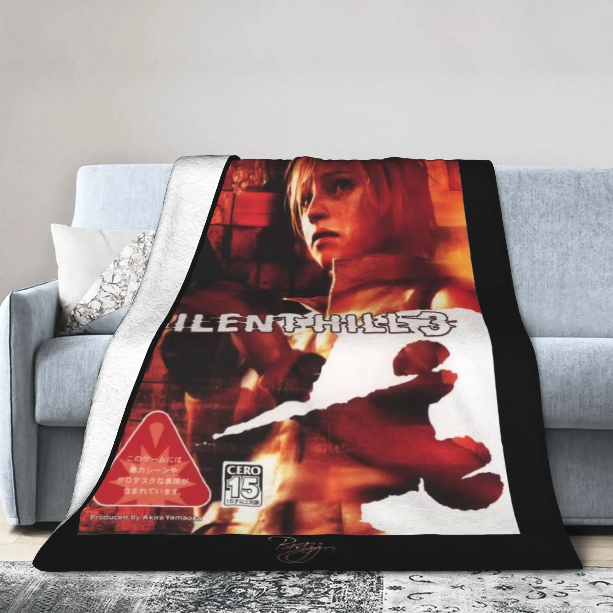 Silent Hill 3 Blankets Flannel Summer Survival Horror Game Multi-function Soft Throw Blanket for Sofa Office Bedding Throws