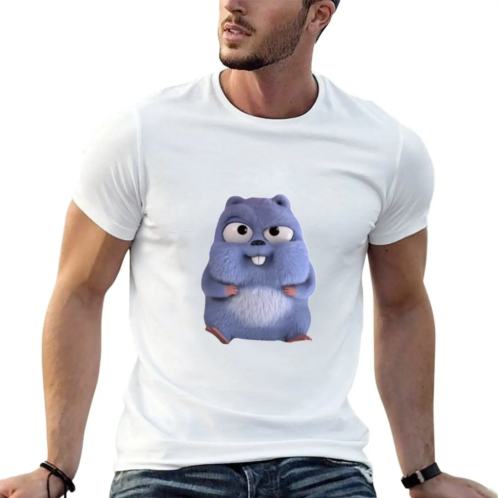 Lemmings Is Angry From Grizzy T-Shirt man t shirts cotton t shirt men 100% cotton luxury brand T-Shirt