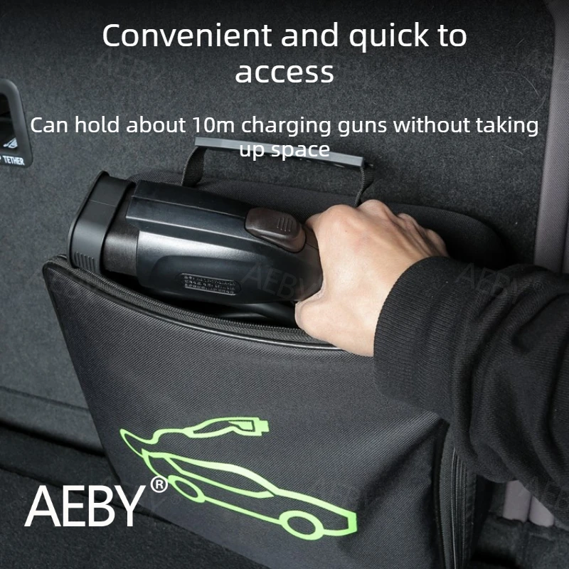 

For BYD Sealion 7 2024 Car charger Storage Bag,Waterproof car storage bag,Waterproof Dustproof Cable Bag,Portable storage