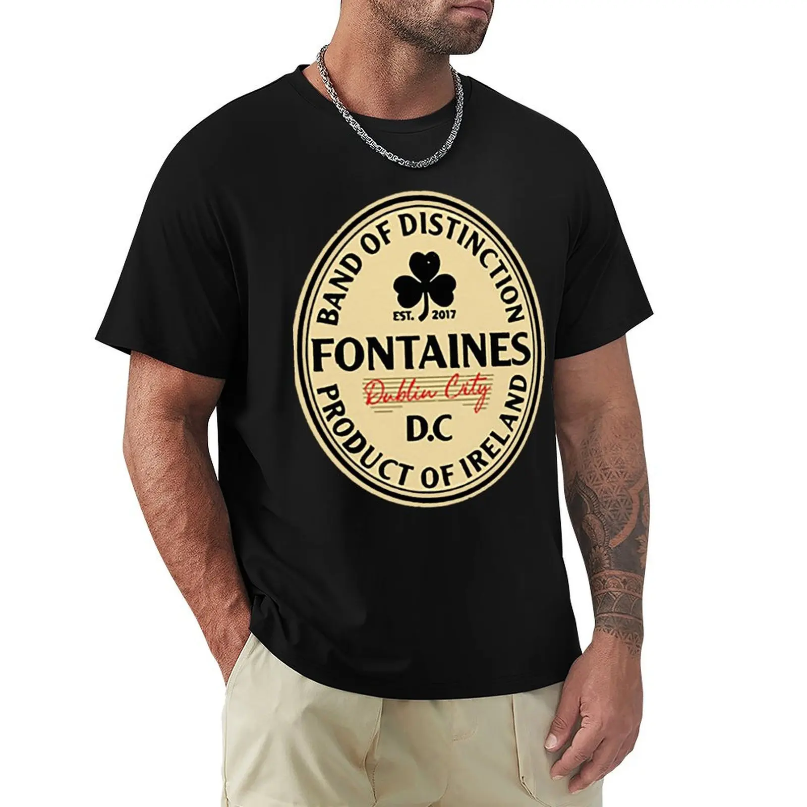 

Fontaines DC T-Shirt anime stuff funny meme t-shirts cotton man t-shirts t shirt men 100℅ cotton