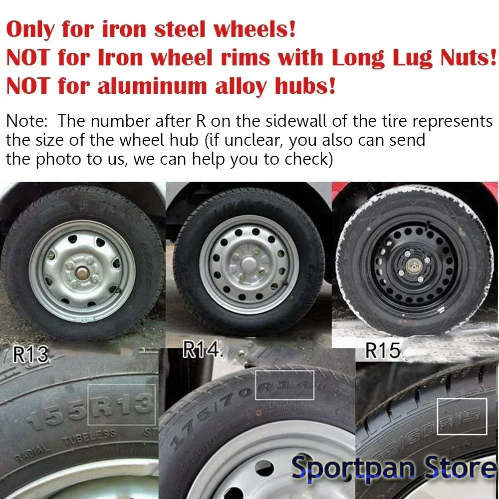 4PCS/set Universal R15 Car Iron Steel Wheel Hubcap Auto Replacement Hub Caps Wheel Rim Cover Tire Accessories Hubcap Wheel Cover