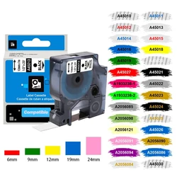 45013 Label Tape Black on White For Dymo D1 45013 45018 12mm Label Cartridge For Dymo LabelManager 160 280 COLORPOP Label Maker