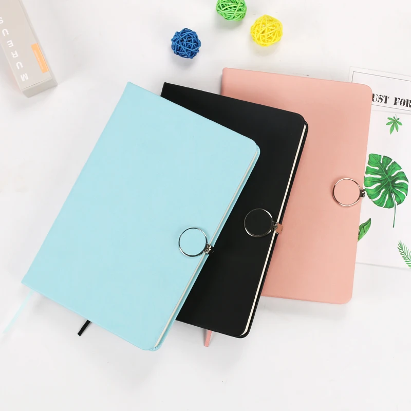 

1 Pc A5 leather notebook with magnetic buckle,Office Journal/Diary notepad/ Stationery Student/Hand Account Book