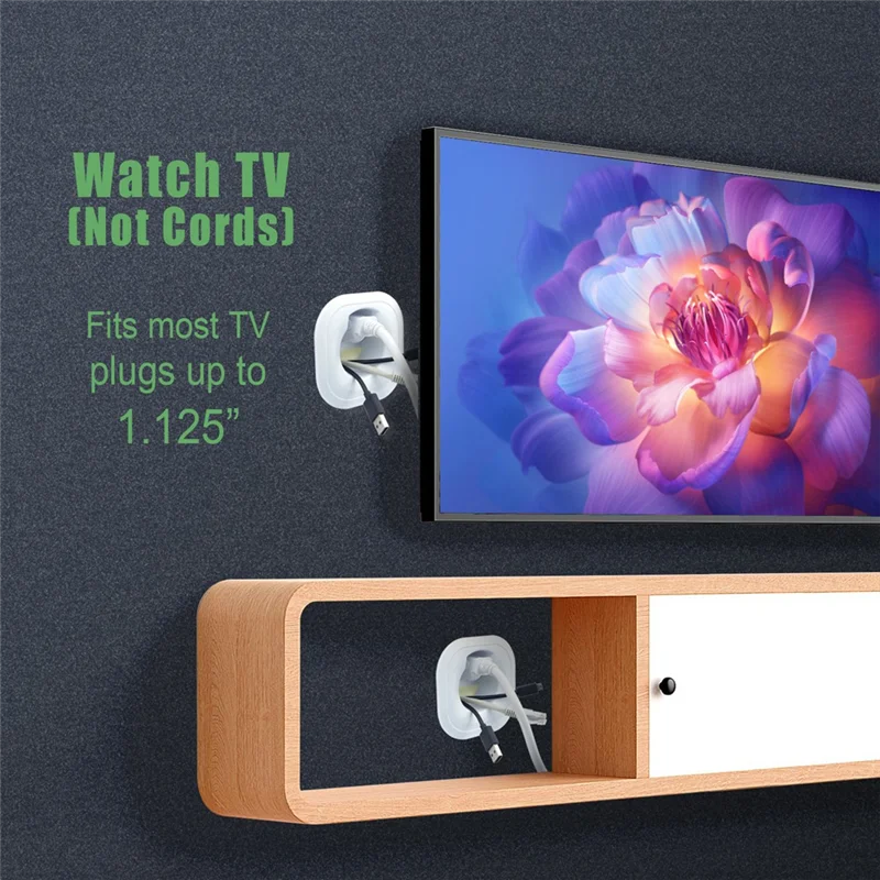

B92B-In-Wall Cable Management Kit For Hide TV Wires When Mounting TV With Hole Saw Drill Attachment For Easy Install US Plug
