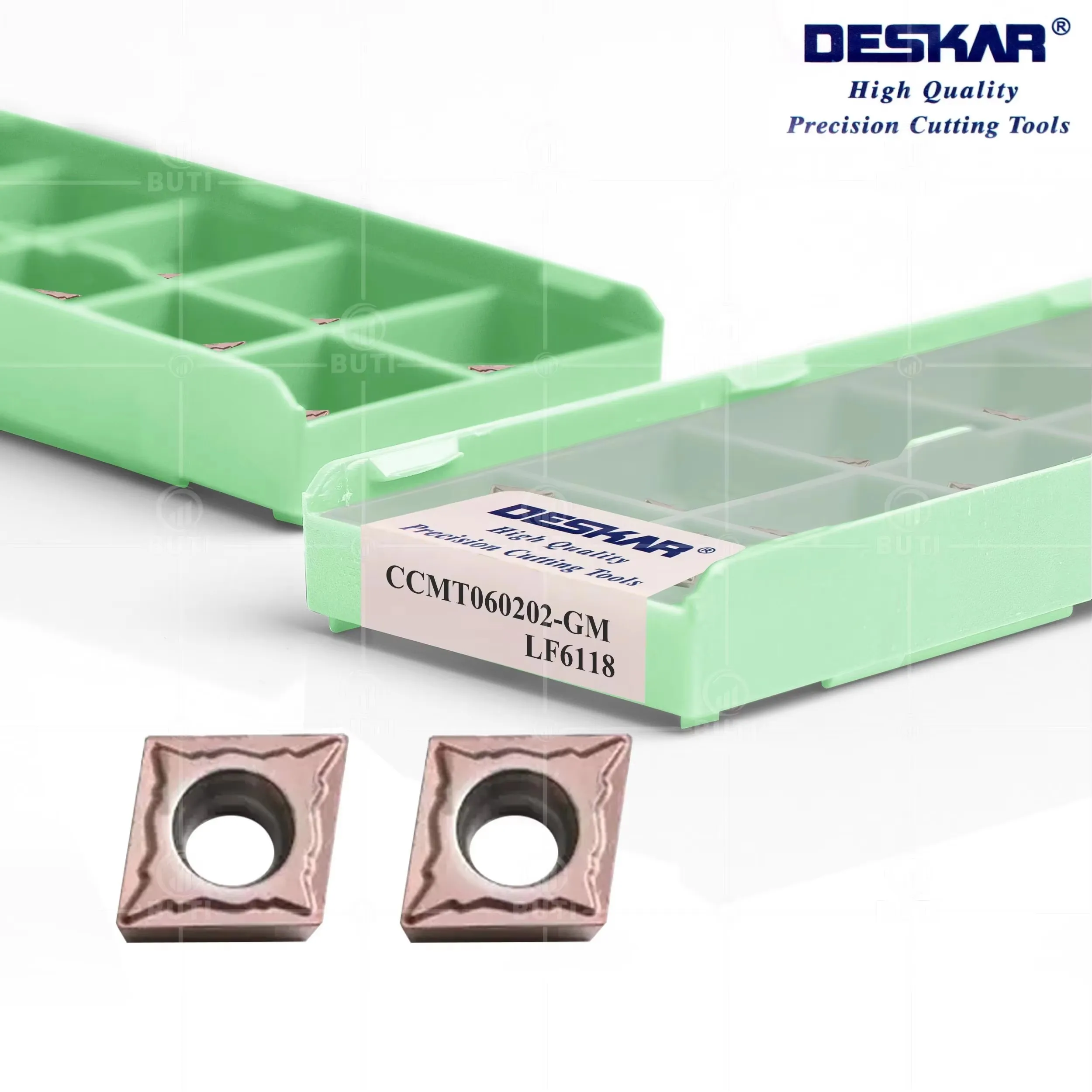 DESKAR 100% CCMT أصلي 060202   جنرال موتورز LF6118 CCMT 060202   GM LF6018 مخرطة التحكم العددي تحول شفرة قطع سبائك الصلب