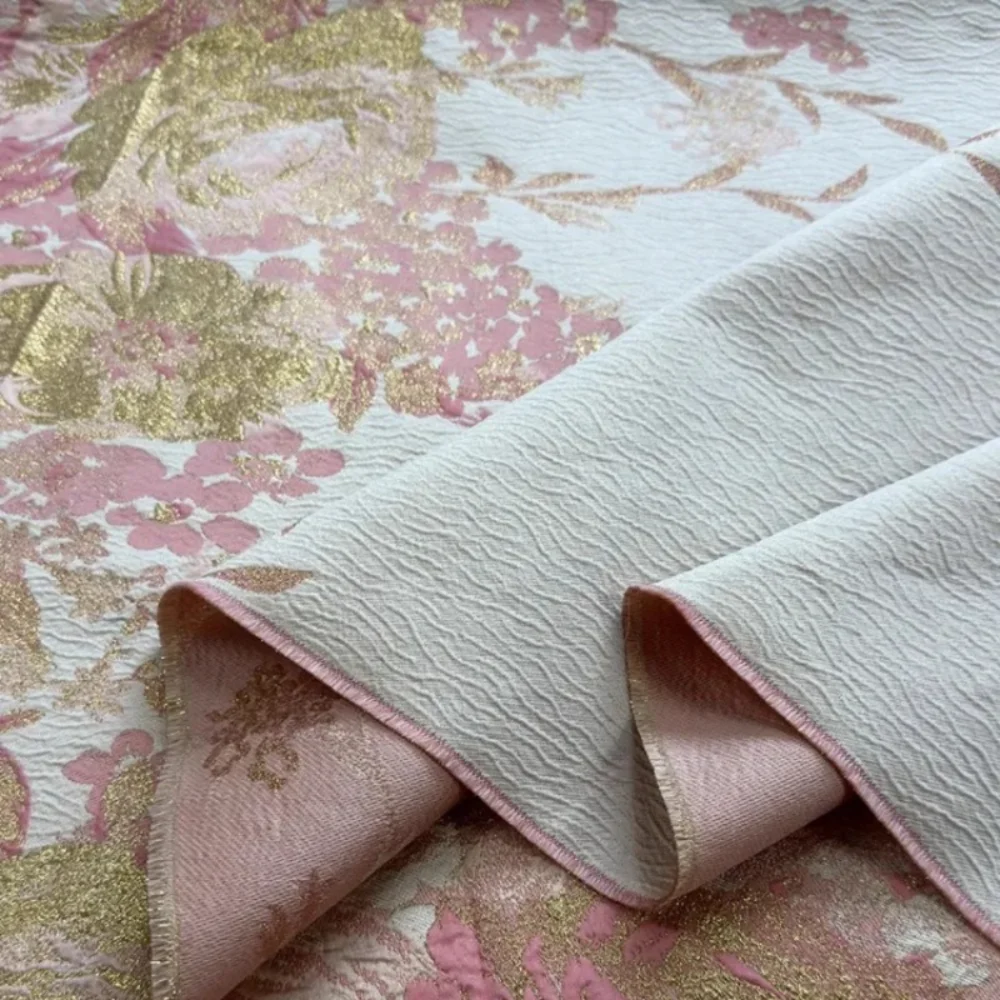 

Jacquard Fabric Dress Windbreaker Woven Brocade Clothing Spring Autumn Apparel Sewing Fabric for Diy Cloth Sew 120x145cm