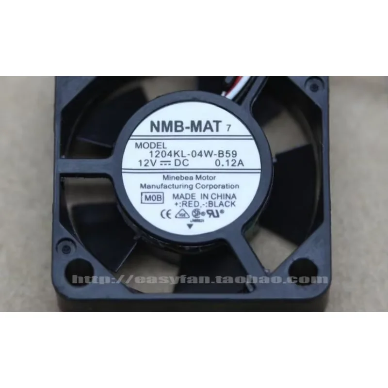 NMB-MAT 1204KL-04W-B59 M0B DC 12V 0.12A 30x30x10mm Server Cooling Fan