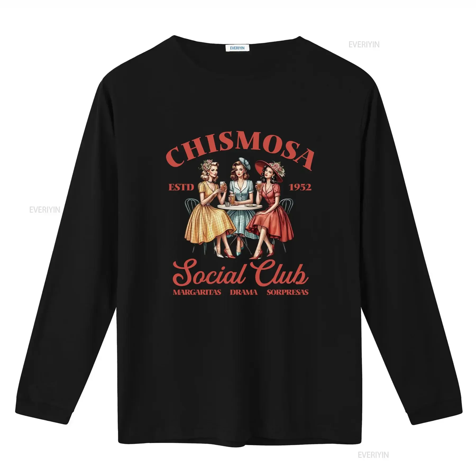Chismosa Social Club T Shirt Latina Chisme Mexicana Retro Mexican Margarita Cafe Latin Funny Hispanic Trend vintage Washed