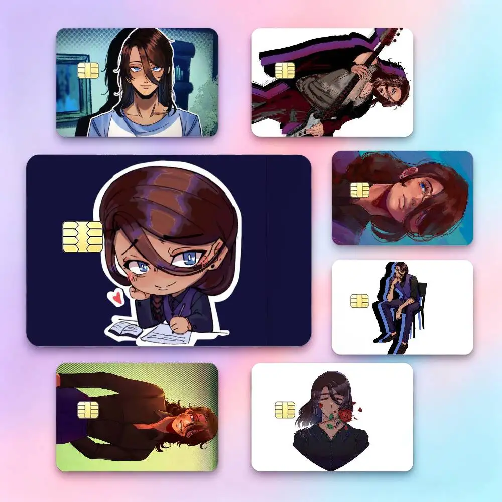 C-Crowe T-The Kid at the B-Back  Credit Card HD Stickers Game Card Decal Small Chip Waterproof Sticker Gift