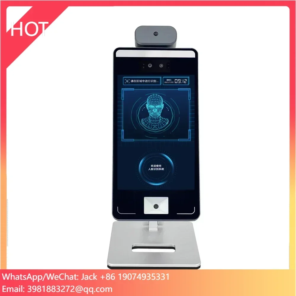8inch Touch Screen Facial Recognition Time Attendance Camera Door Access Control System Face Recognition Terminal