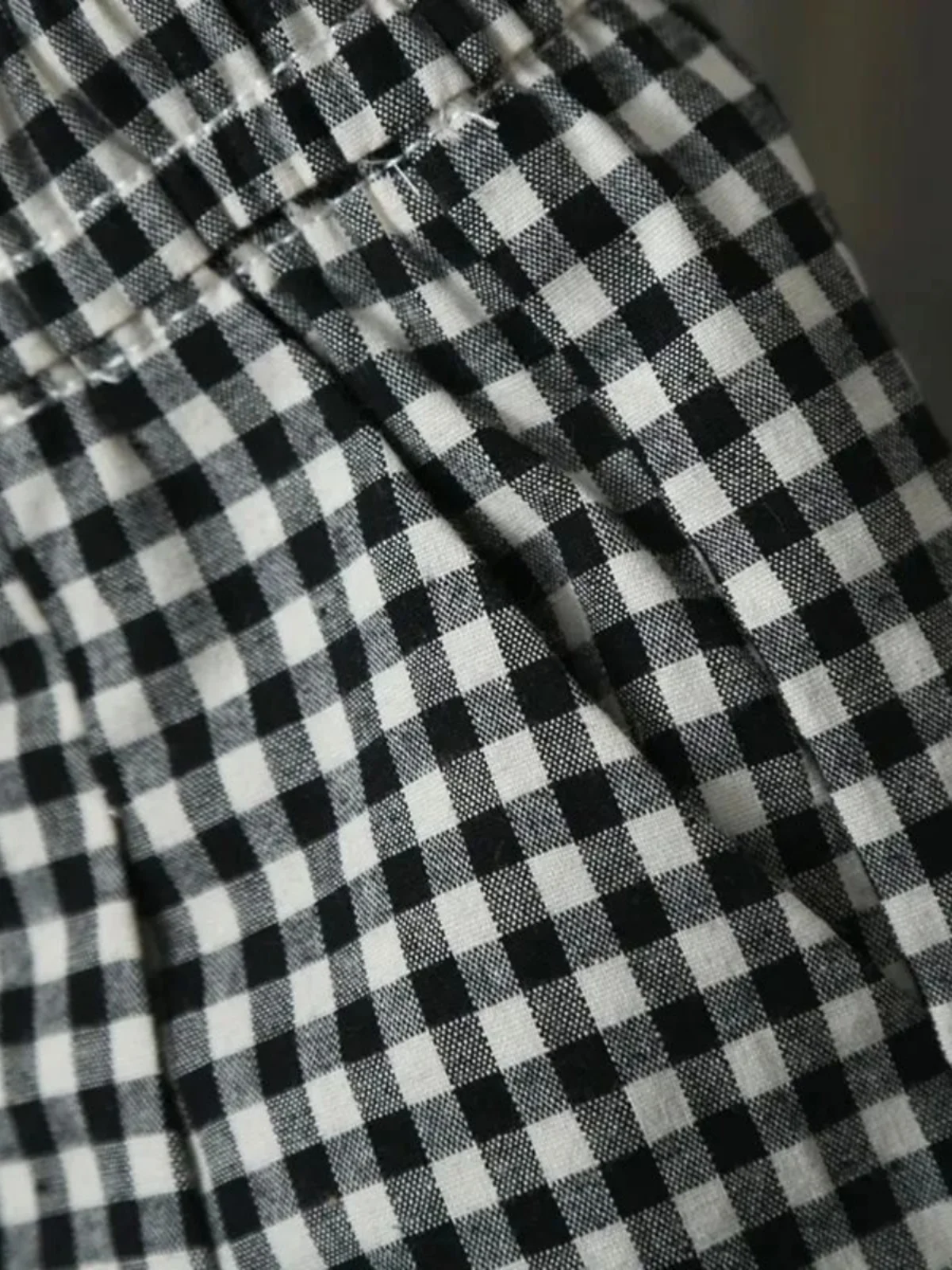 กางเกงขายาวทรงหลวมลายสก็อตสำหรับผู้หญิง ผูกเชือก เอวสูง ขากว้าง ใส่สบาย เหมาะกับฤดูร้อน สไตล์กระโปรง