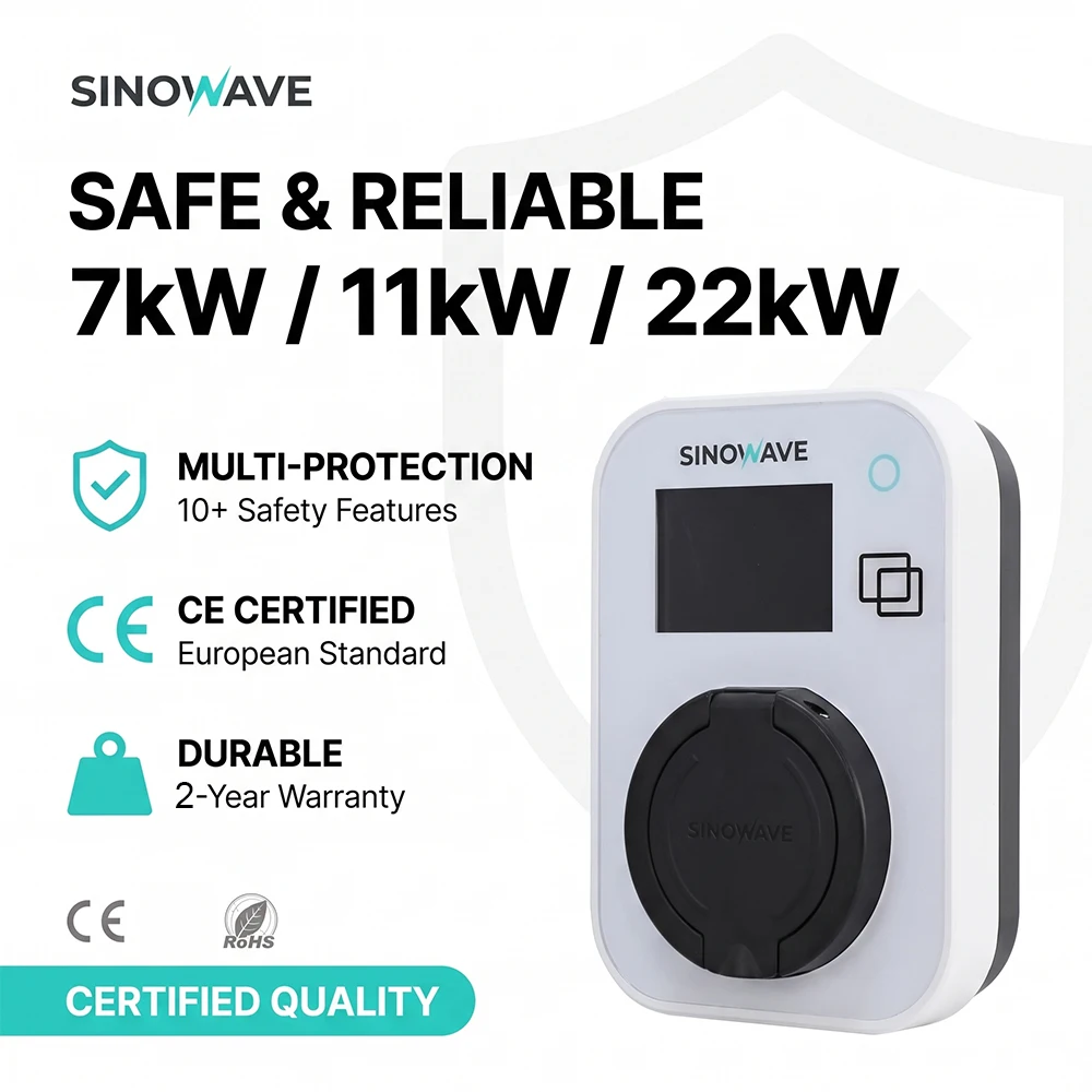 Wall-mounted EV cable Type2,16A/32A,Digital Display,Bluetooth+APP,Plug&Charge,Fit for Most Household Electric Vehicles