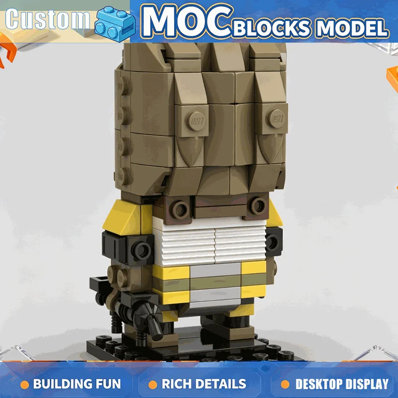 202PCS MOC Reptile Alien Bounty Hunter Figure Model Building Blocks DIY Assembly Creative Sci Fi Character Toy Collection Gift