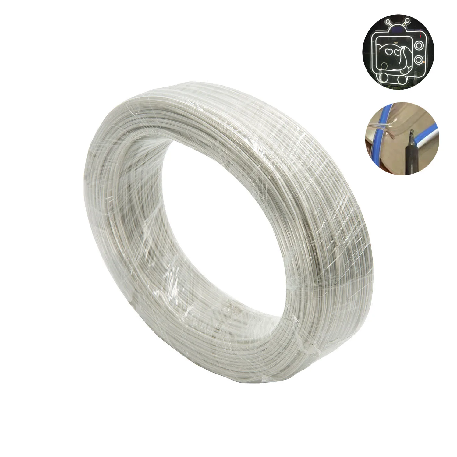 100M Welding Wire For Neon Led Strip Middle Connector DIY Electrical Wire 2Pin 22AWG 20AWG 18AWG For 12V Neon Lamp Soldering