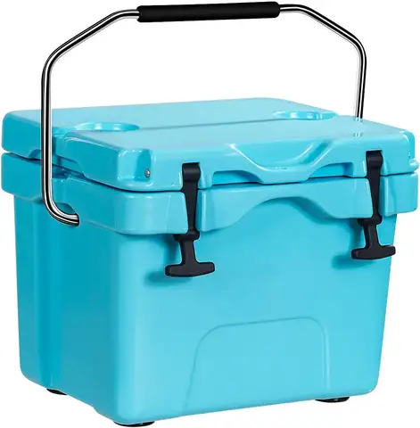 16 Quart Cooler 24Can capacità ghiacciaia con 2 portabicchieri 35 giorni di ritenzione del ghiaccio ghiacciaia isolata portatile per la pesca in campeggio